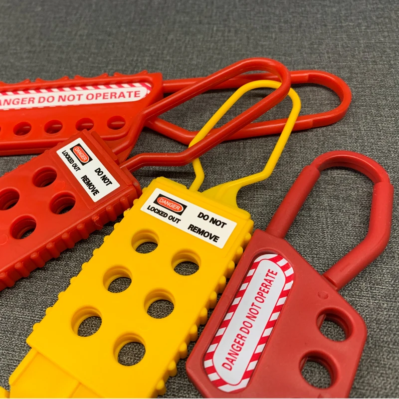 
Best Sale Customized Non-Conductive Plastic Nylon Lockout Hasp with 6 Holds 