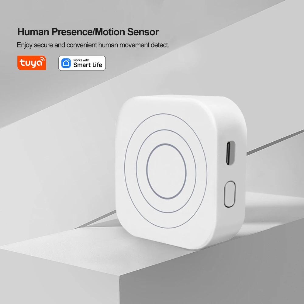 Tuya Smart Millimeter Wave Radar Mmwave Human Presence Radar Sensor BLE Wireless Motion Detection Sensor