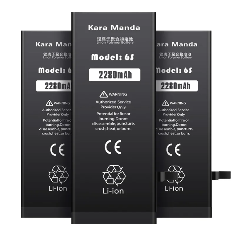 Mobile Cell Phone Battery Voltage 3.82V Capacity 2280mAh Replacement for iPhone 6S Li-ion Polymer Battery