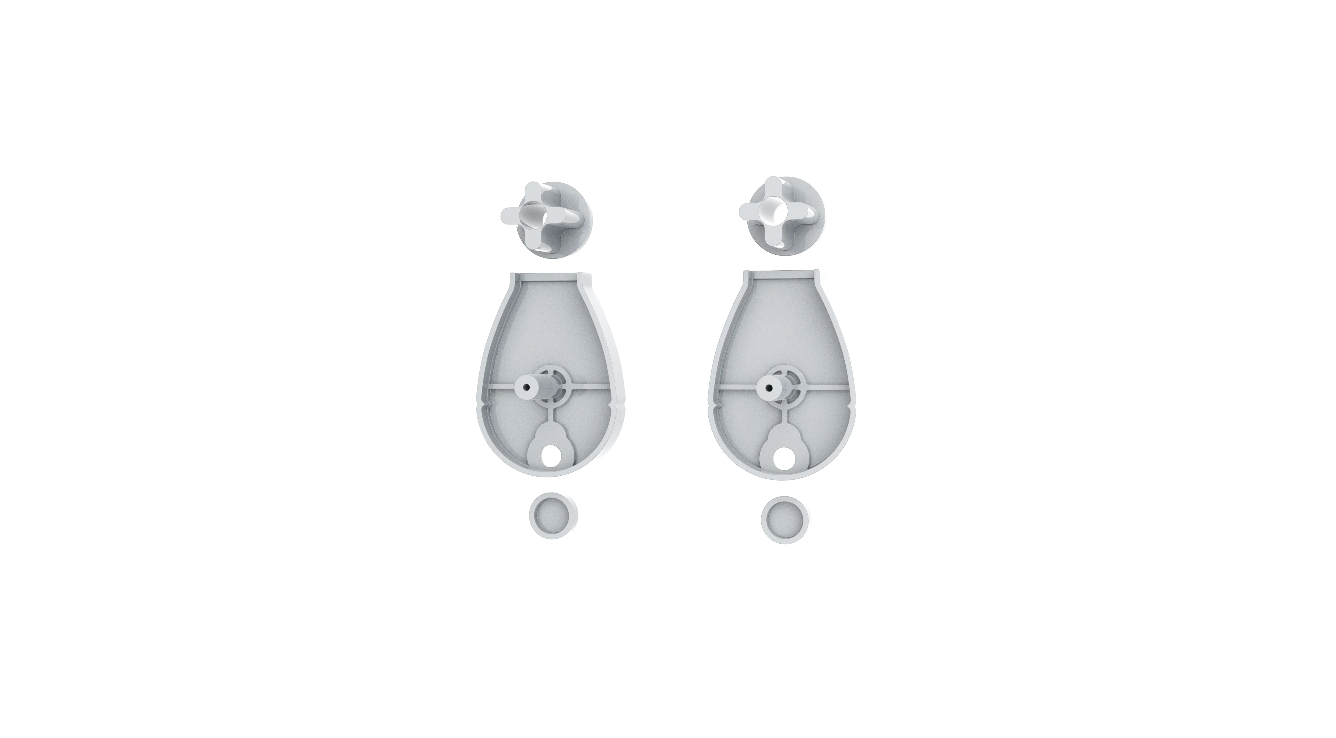 38mm Open Roll with 45mm Plastic Cover Roller blinds control clutch with metal Extentioned Bracket Cover Capacity 8kilo Tiny Gap