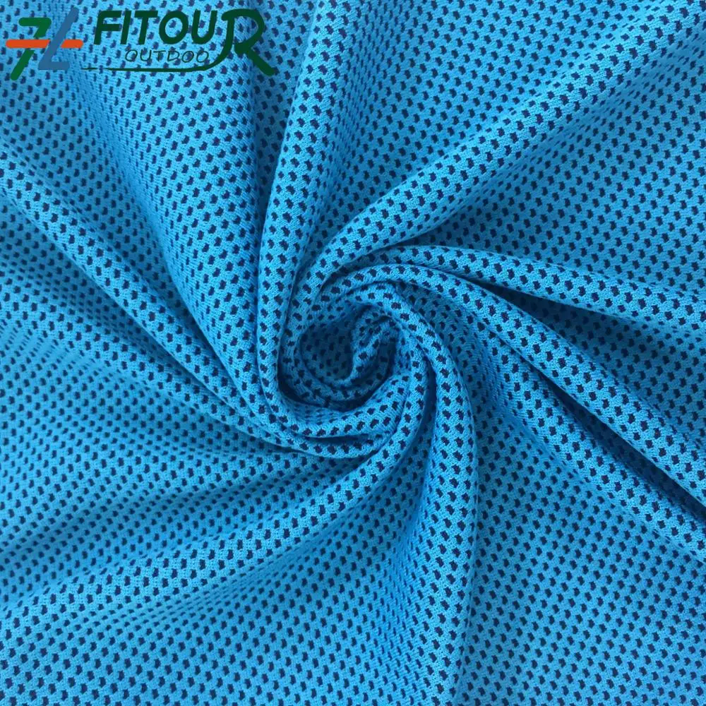 
Best selling summer fabric uv protection for sport towel t-shirt texture texture cool feeling knitted fabric 
