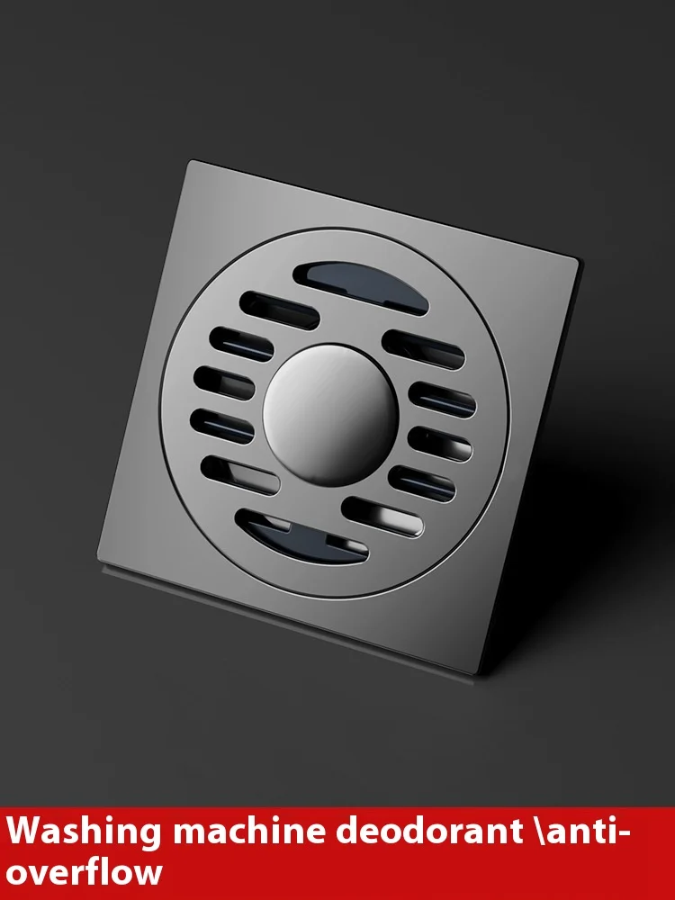 Large Displacement 304 Stainless Steel Floor Drain 75 Tubes 110 Sewer Anti-Odor Filter Bathroom Toilet Kitchen Plastic Drainer