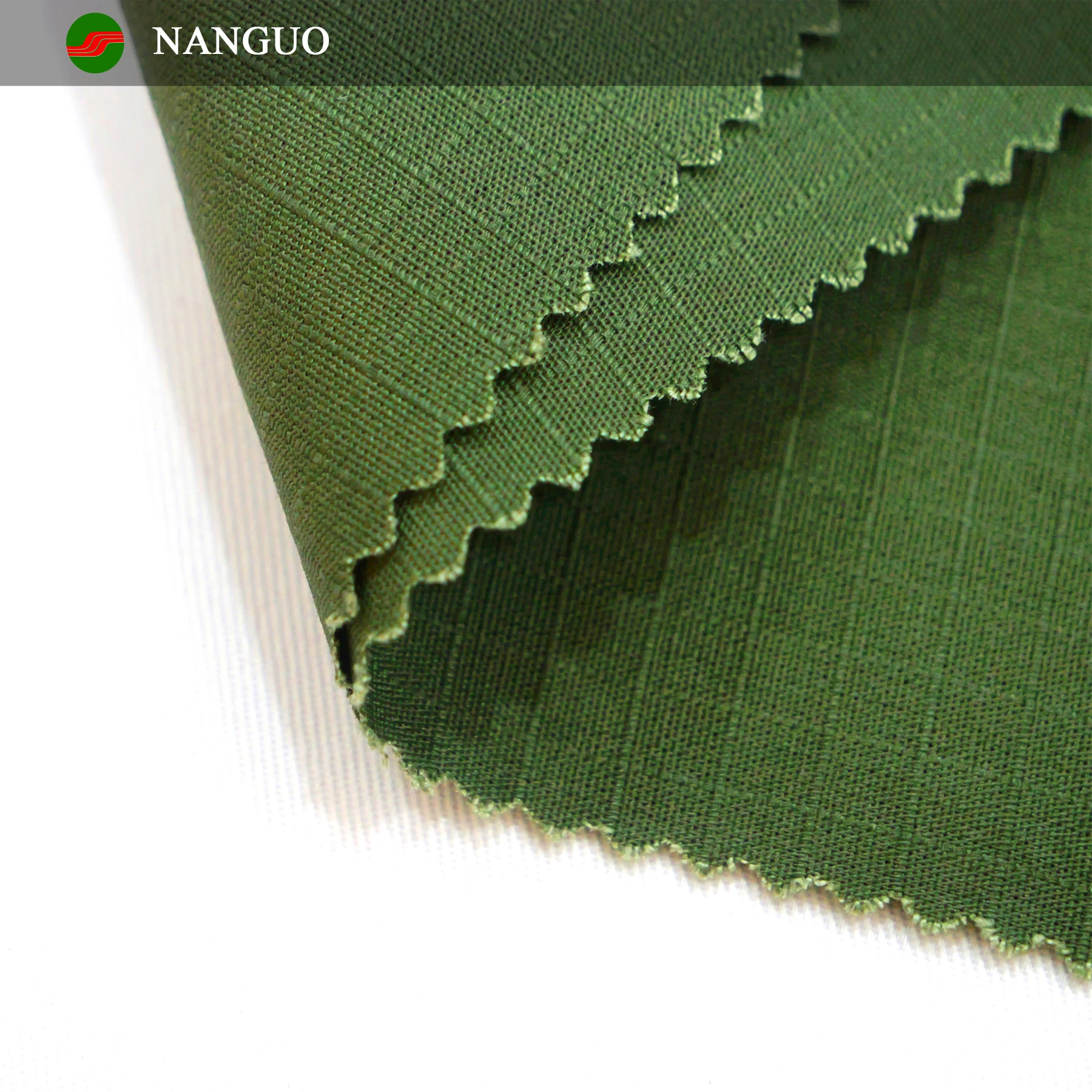 Nanguo  65% Polyester 35% Cotton 20*16 108*56 220gsm  Plain Dyed Ripstop for Camouflage Fabric