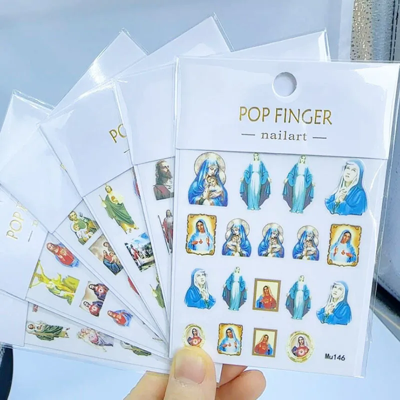 2024 New Arrival Jesus Faith Manicure Stickers & Decals