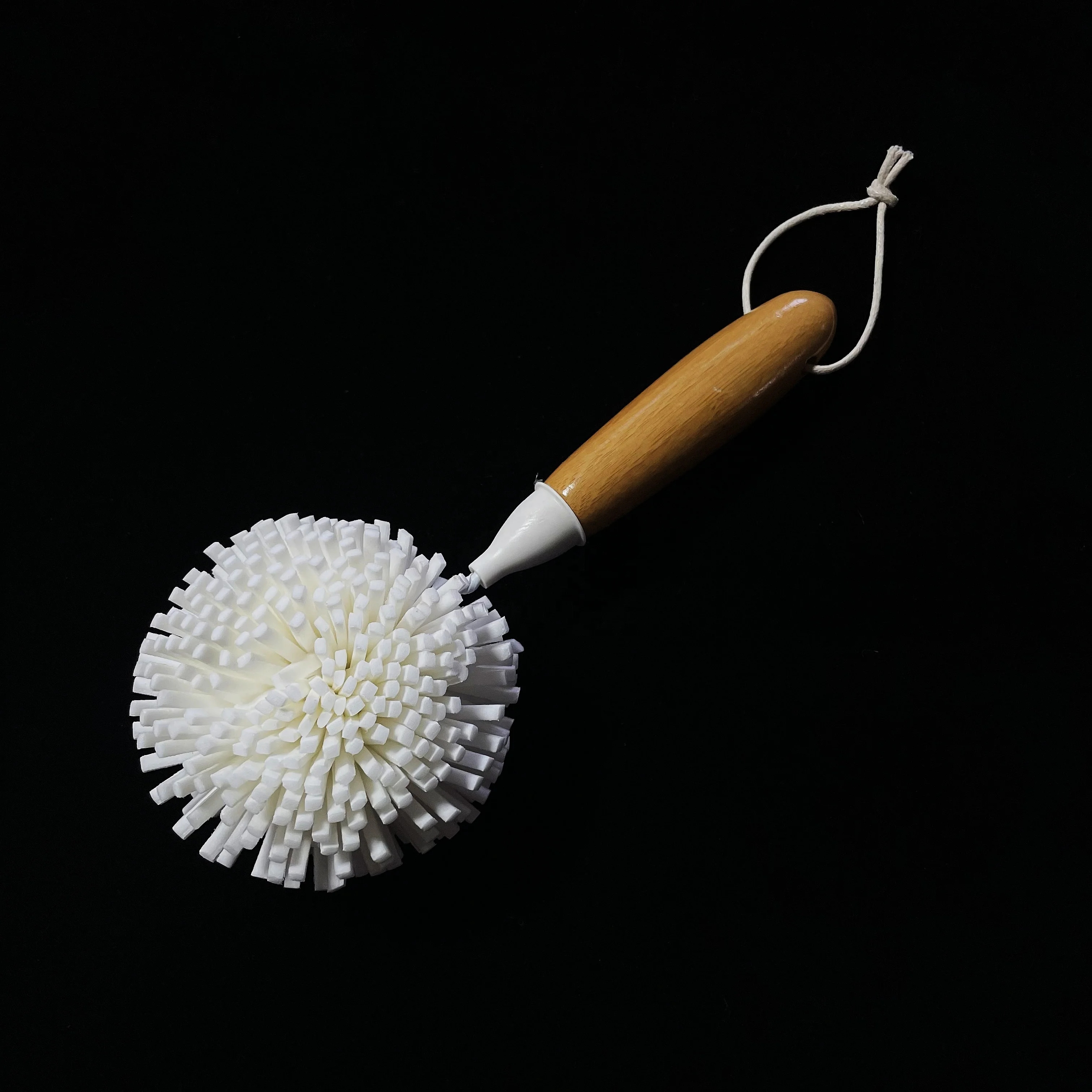 Accept customization Laser printing logo Soft Long Bottle Cleaning Brush Foam Wine Glass Bar Cup Brush