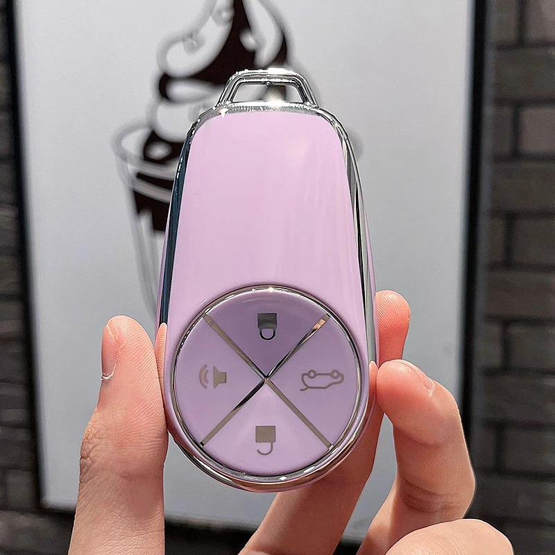 Suitable for NIO ET5 key holder, NIO ET7 car key protection case, buckle, car key remote control decoration