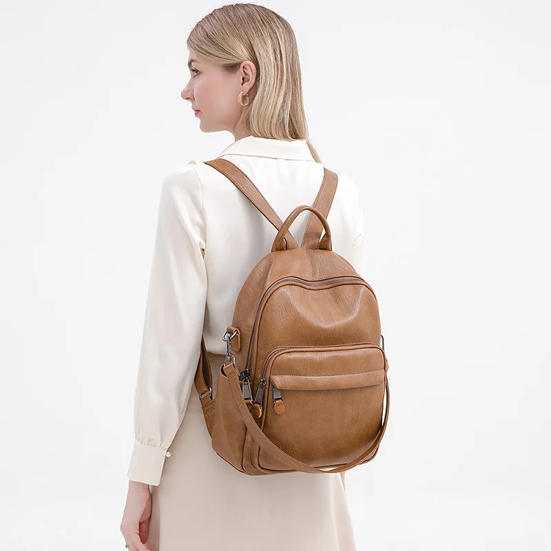 New Low MOQ Black Waterproof Girls School Bags Big Capacity ladies Luxury Bags Women bagpack backpack