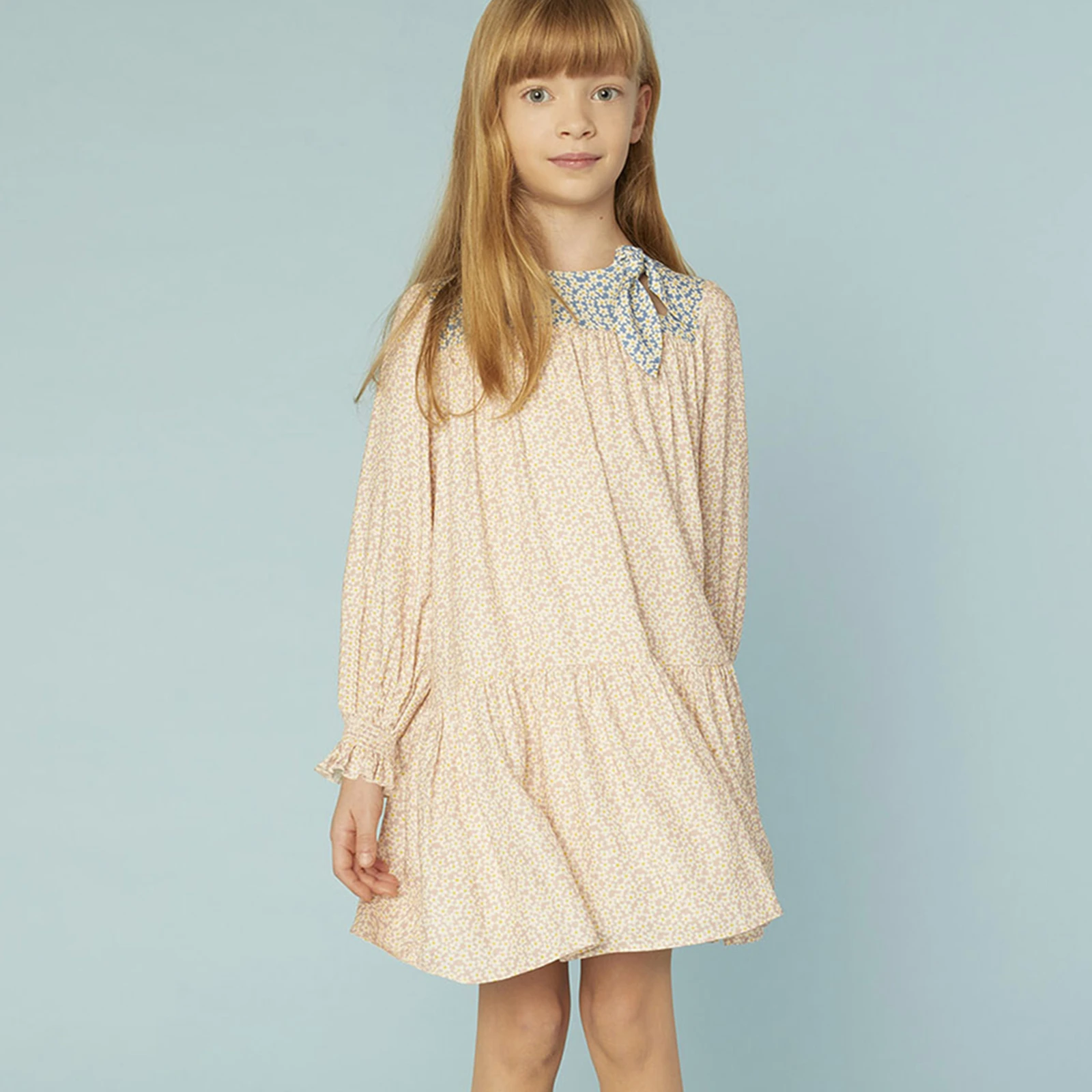 China Supplier Fashionable New Arrivals Wholesale Private Label Pink Daisy Girl Child Dress Designs