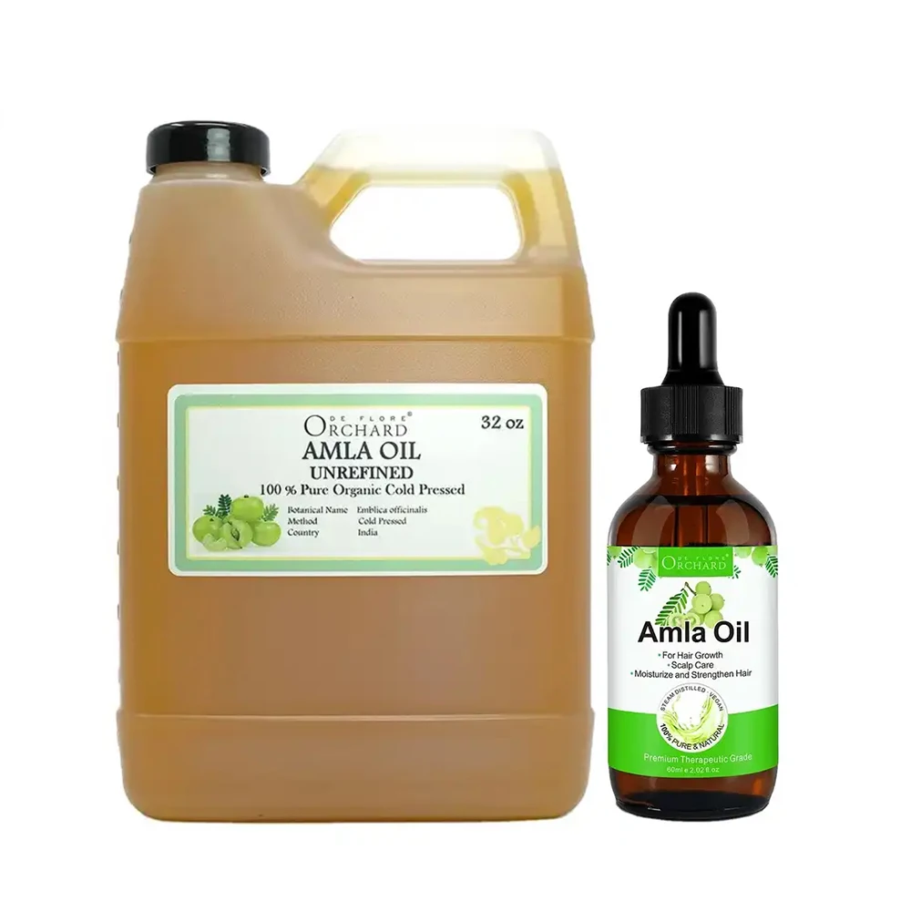 Organic Amla Oil Bulk,100% Pure Natural Cold Pressed Virgin Amla Oil For Body Skin Hair Care