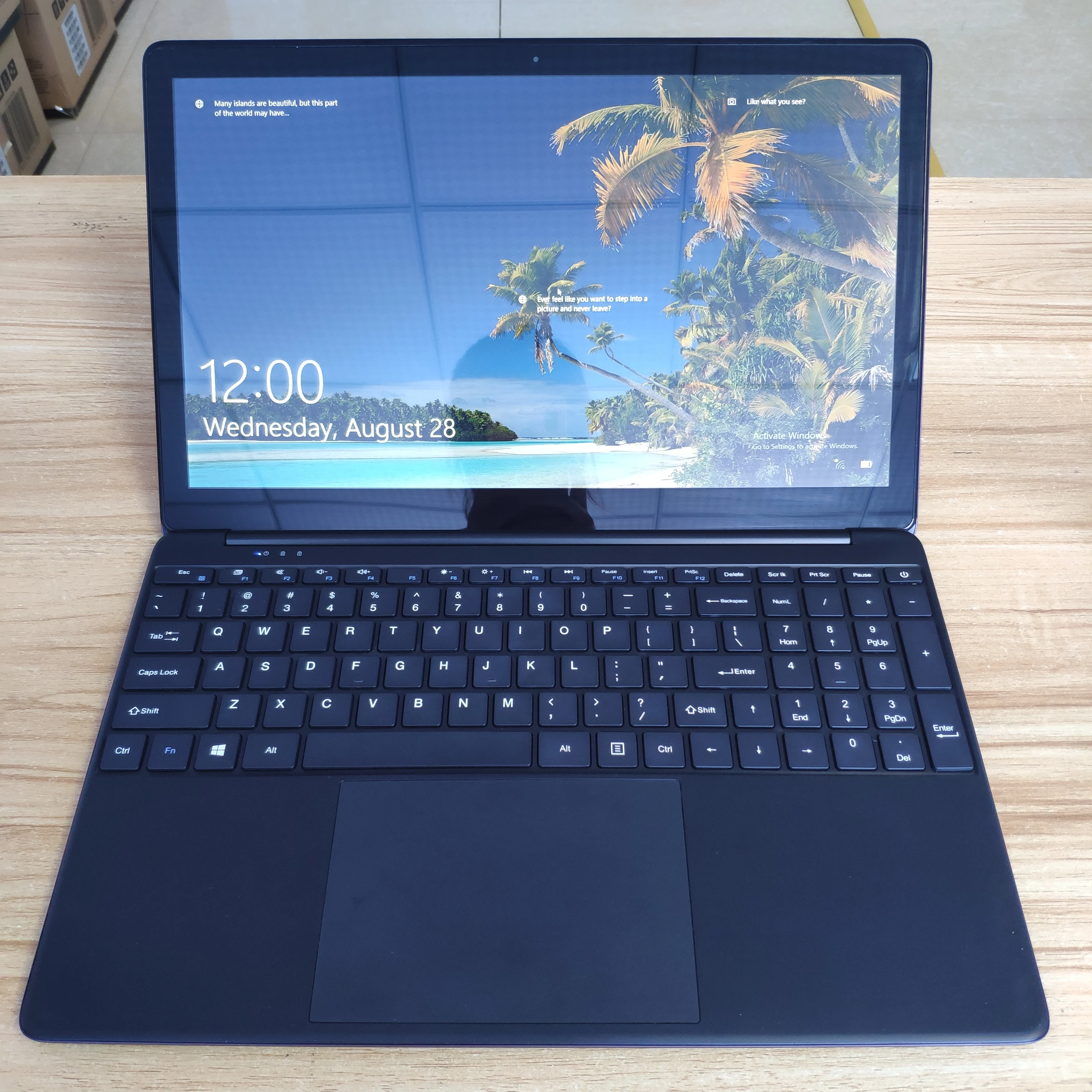 Новый 15 6 дюймов HD Тонкий Win10 системный ноутбук 8 ГБ 128 Гб SSD Intel с