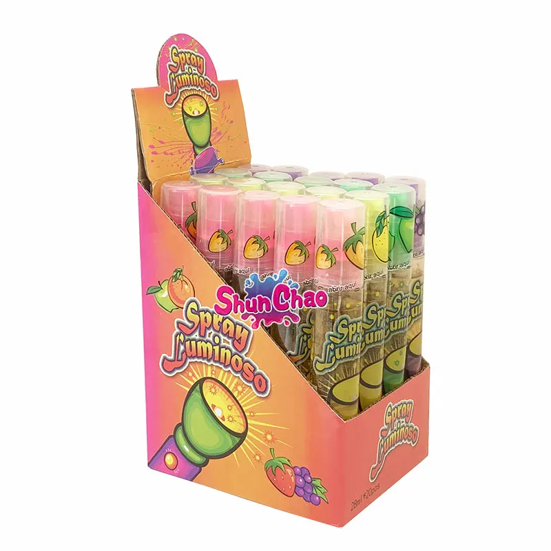 New OEM Factory Price Lamp Pencil Fruity Syrup Spray Liquid Candy With Light