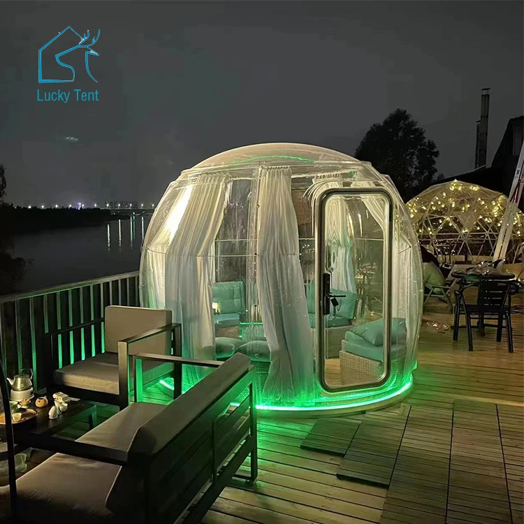 Strong Durable Polycarbonate Dome Tents Luxury Resort Glamping Tent Dome House