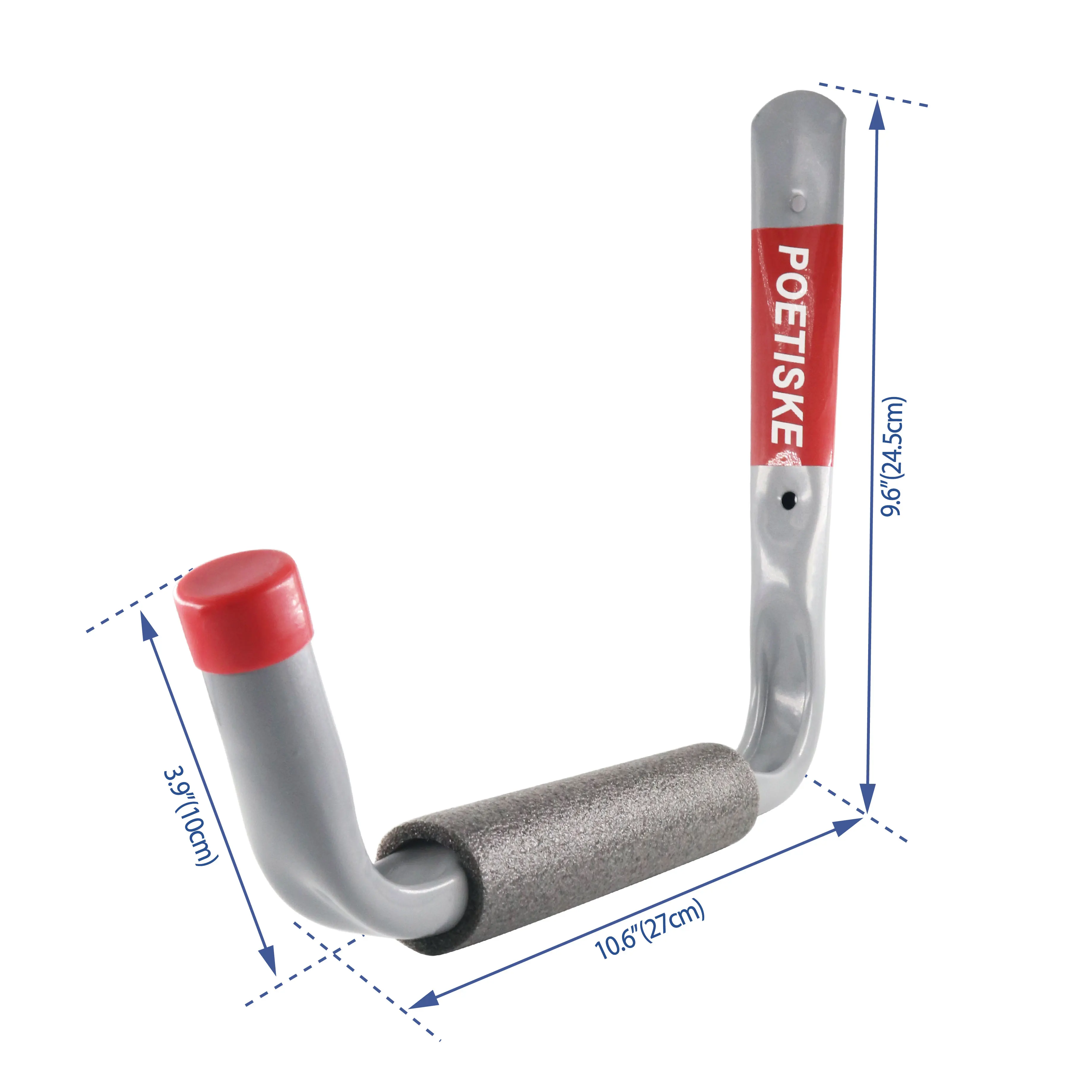 Wholesale J Shape Utility Hook Set 4PC Heavy Duty Garden Storage Metal Wall Mounted Garage Storage Utility Hook For Hanging