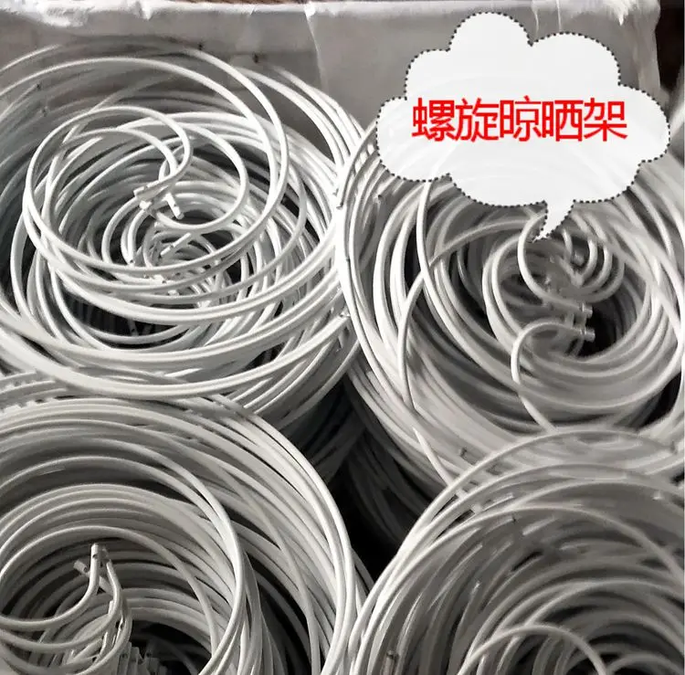 No Sliding Antirust Steel Metal Garment Clothes Quilt Rotating Spiral Clothes Hanger Bed Sheet Towel Rack