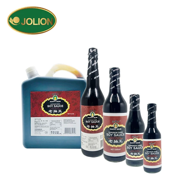 1.9L Халяль OEM обслуживание Навальный ПЭТ бутылка темный соевый соус бренды для мусульманских