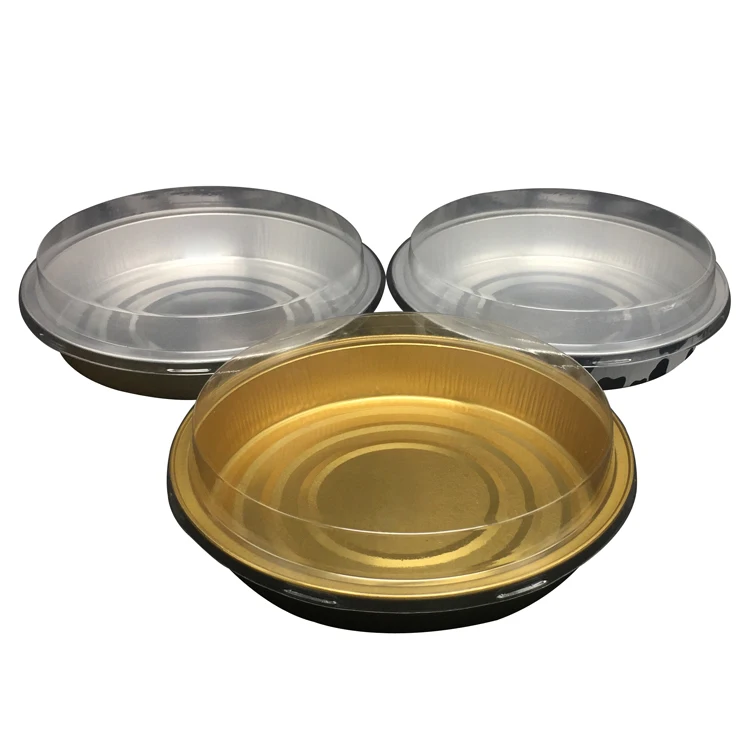 
6' Round Disposable Small Aluminum Foil Tart/ Pie Tin Foil Pans For Baking, Cooking, Storage & Reheating 