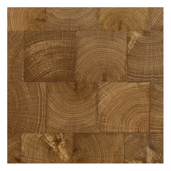 
Unfinished Natural Color Timber Flooring Solid Oak End Grain Cladding Wood 