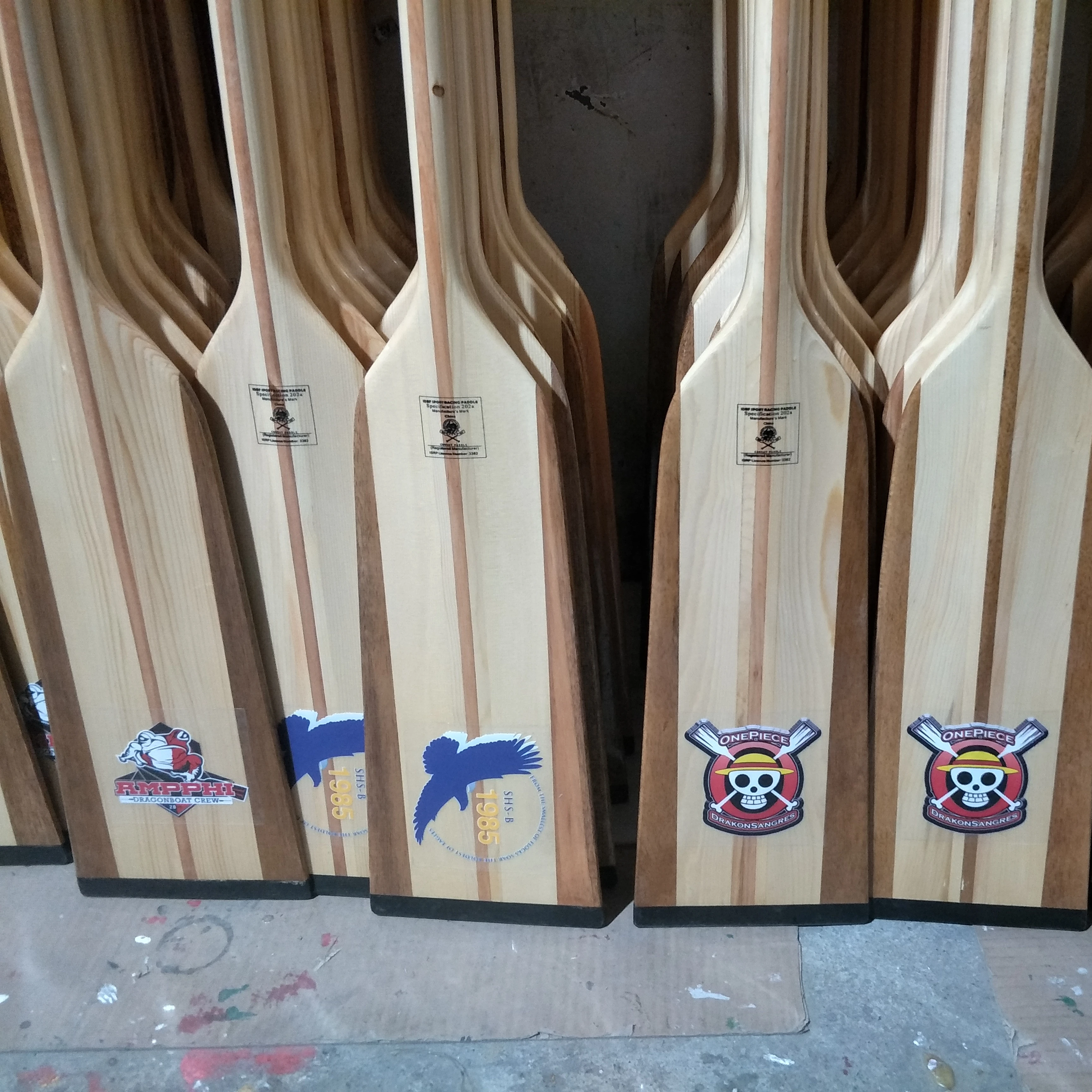 Different Size and Diverse styles Wood Dragon Kayak Canoe Boat  Paddle