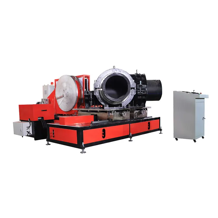 Automatic cnc plastic sheet welding poly welder used aluminum heating plate hdpe pipe fitting fabrication machine