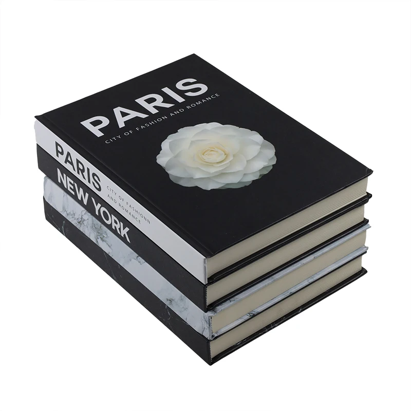 Customization Modern Hardcover Decorative Book Set Fashion Design Book Stack Display Books For Decorating