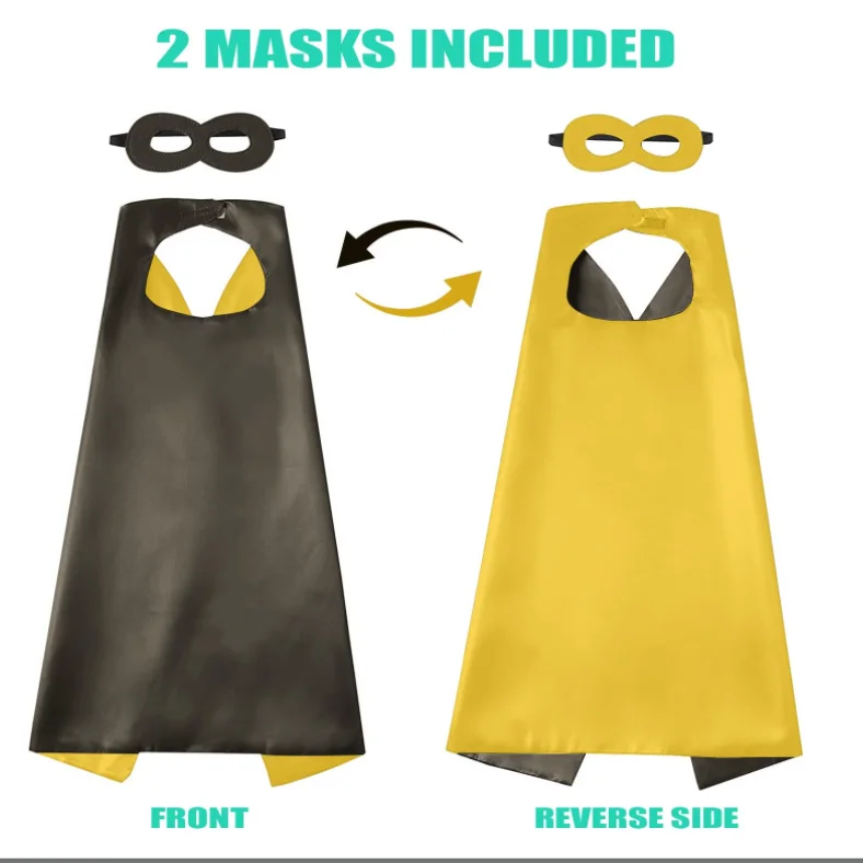 wholesale unisex satin cheap custom printed festival Halloween cape