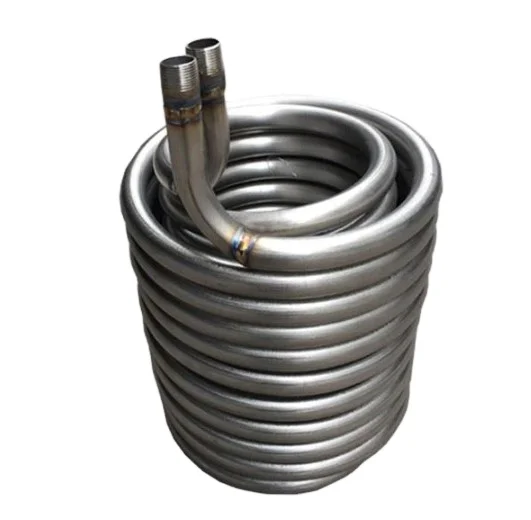 Customized Titanium Tube Coil Evaporator Titanium Cooling Coils Heat Exchange for acid solutions