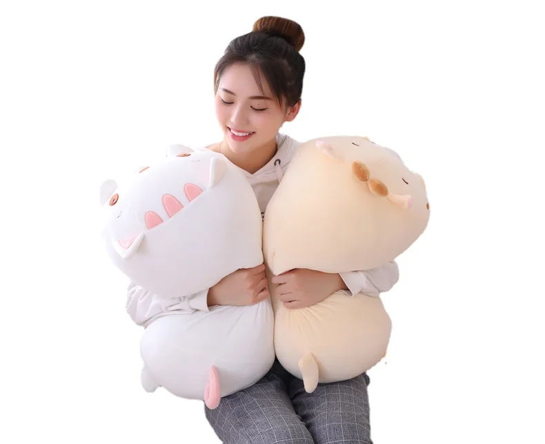 Custom Kawaii 20CM Soft Stuffed Animals Toys Dinosaur Pig Cats Bear Panda Elephant Hamster Stuffed  Plush Doll Pillow Kids Gift