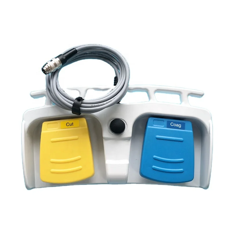 Electrosurgical Unit IP68 Waterproof Micro Buttons Bipolar Two Pedal Medical Foot Switch for ERBE VIO 300D/300S/200D/200S