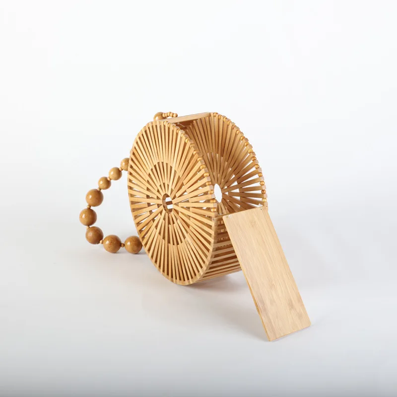 2021 дизайнерская Новая модная трендовая бамбуковая сумочка, сумка из натурального бамбука