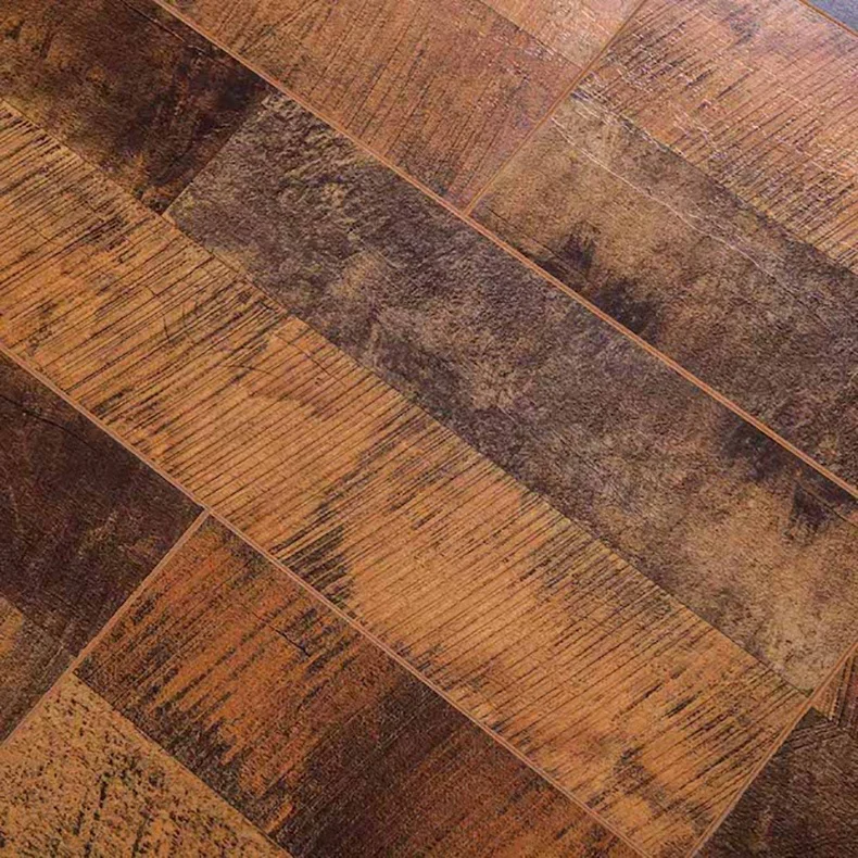 
China 12mm thickness deep embossed surface living hall laminate floor used in offices (LN985) 