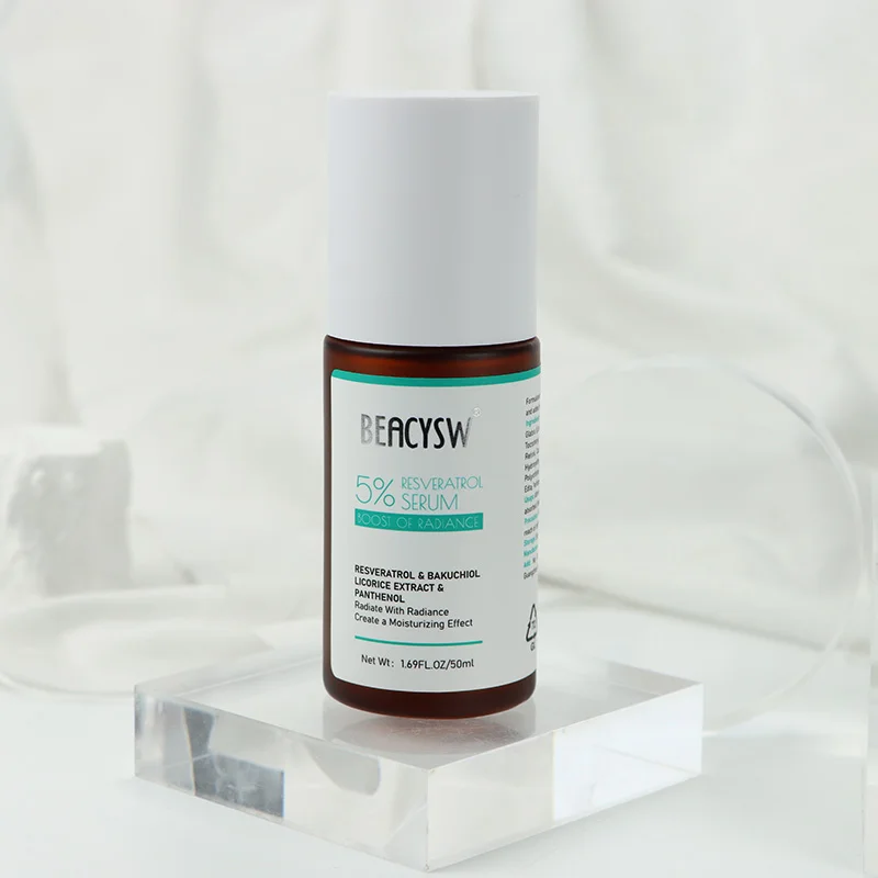 5% Resveratrol Serum for Face W/Hyaluronic Acid ,Ferulic Acid, Fruit Extracts - Dark Spot & Age Spot Remover