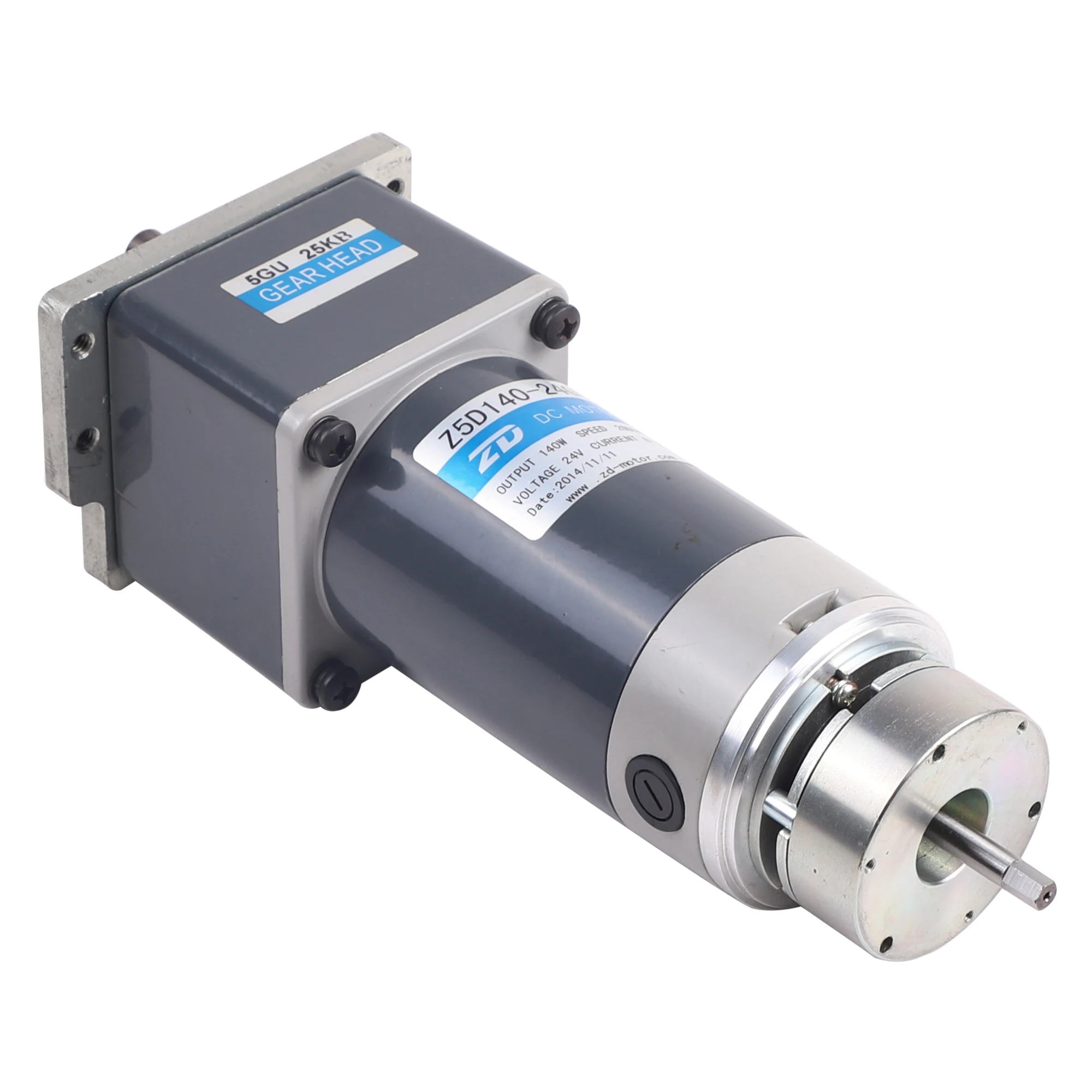 Customized Mount Flange Shaft Power ZD DC 100W 120W 140W 180W 24V Geared Motor With Brake