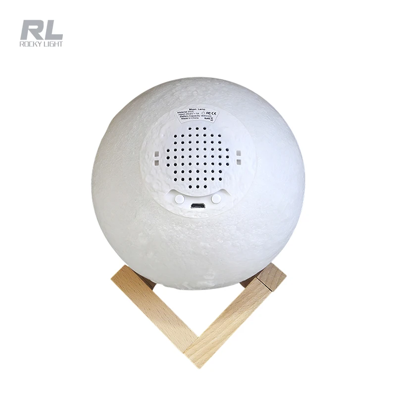 Good design Touch Table Desk Lamp Changing Lights Led 3D Moon Night lamp with Acrylic ball & ABS Base & USB Charger