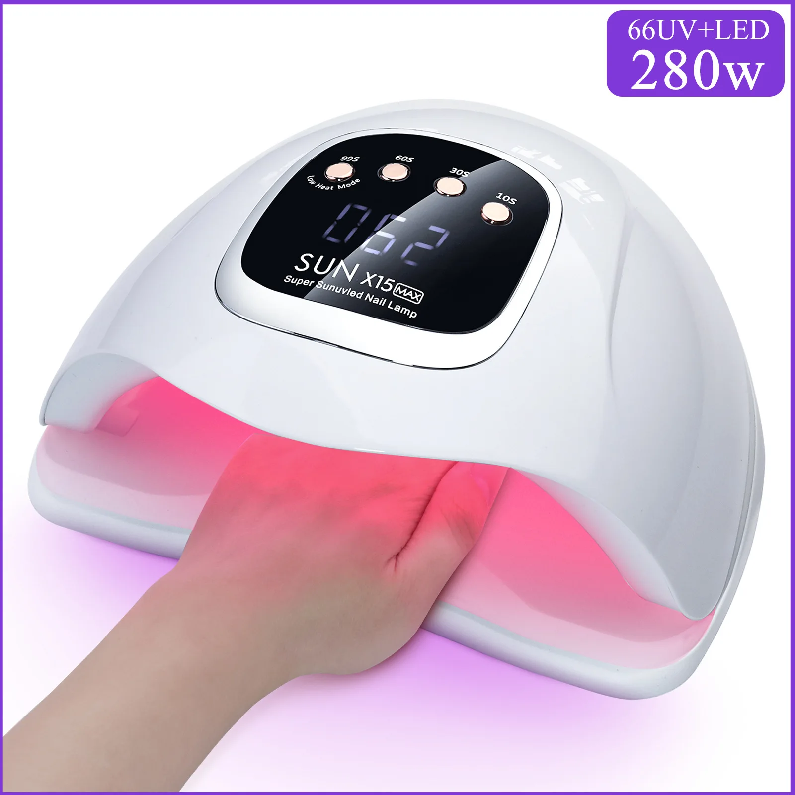 Professional Blue Purple/Red Light Uv Gel Led Nail Lamp 280 Watt Nail Dryer Uv Led Lamp Sun x5 Plus For Nail