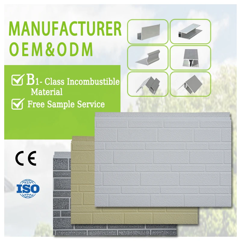 Fire Prevention Sandwich Roof Panel Metal Decoration Wall Exterior Panel