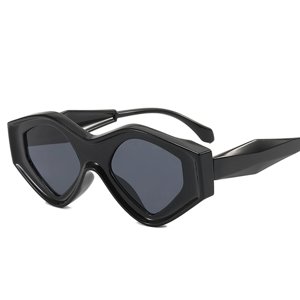 Fashion Polygon Irregular Sunglasses Women Vintage Double Color Uv400 Men Trending Cat Eye Sun Glasses