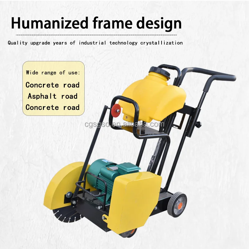 High effective Concrete cutter 8cm cutting depth durable with Honda Loncin engine Handhold Asphalt Concrete floor saw