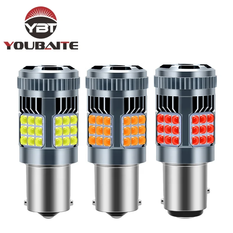 Auto led light 1156 p21w Canbus noerror turn signal 3030 36smd 1157 bay15d ba15s bau15s t20 7440 7443 w16w with fan car led bulb