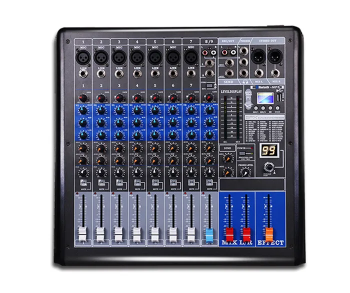 TKG MQ-9 8-канальная микшерная консоль пассивный usb аудио аналогичная dj Караоке Профессиональный звуковая система Китай мини небольшой микшер