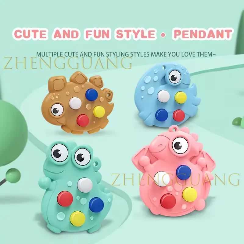 Zhengguang Toys 2024 Hot Sale Puffer Pop Bubble Mole Game Mini Portable Early Educational Toy Kids Hit Knock Game Silicone