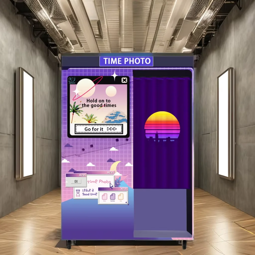 High Quality Portable Photo & Video Booth for Business  Wedding Events  Degree Tempered Glass Compatible Cameras iPads SLRs