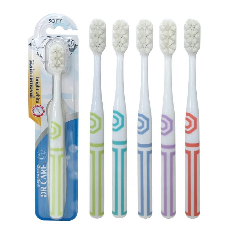 2025 Новое поступление 10000 щетина зубная щетка Прямая продажа с завода ультра мягкая прозрачная пластиковая руководство