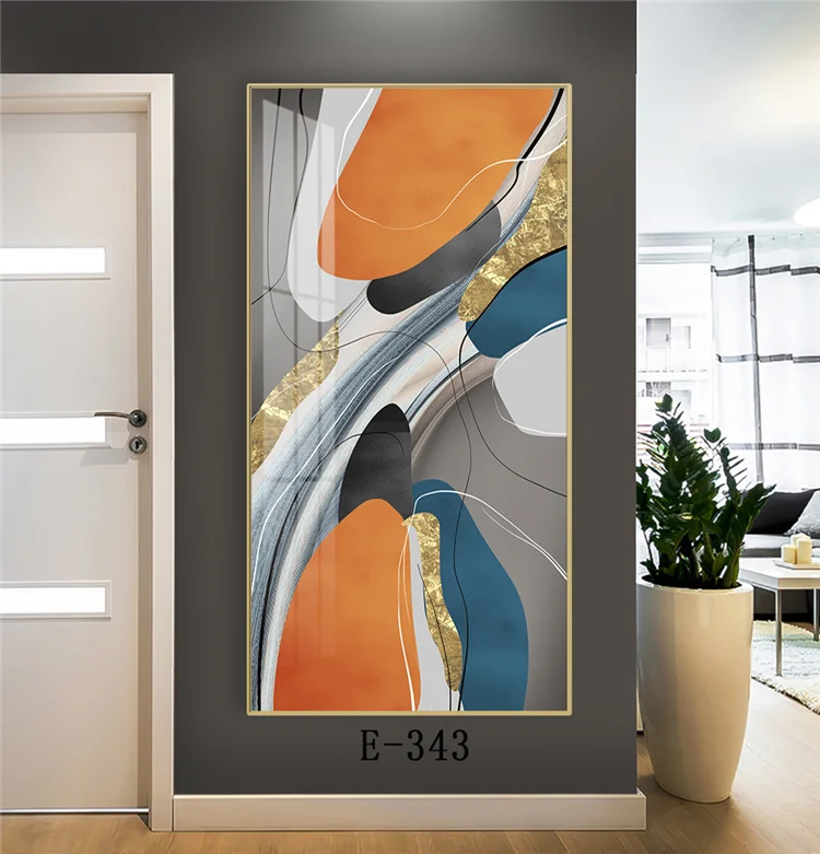 Wholesale porch decorative painting beautifully Crystal Porcelain glass 3D Painting suppliers