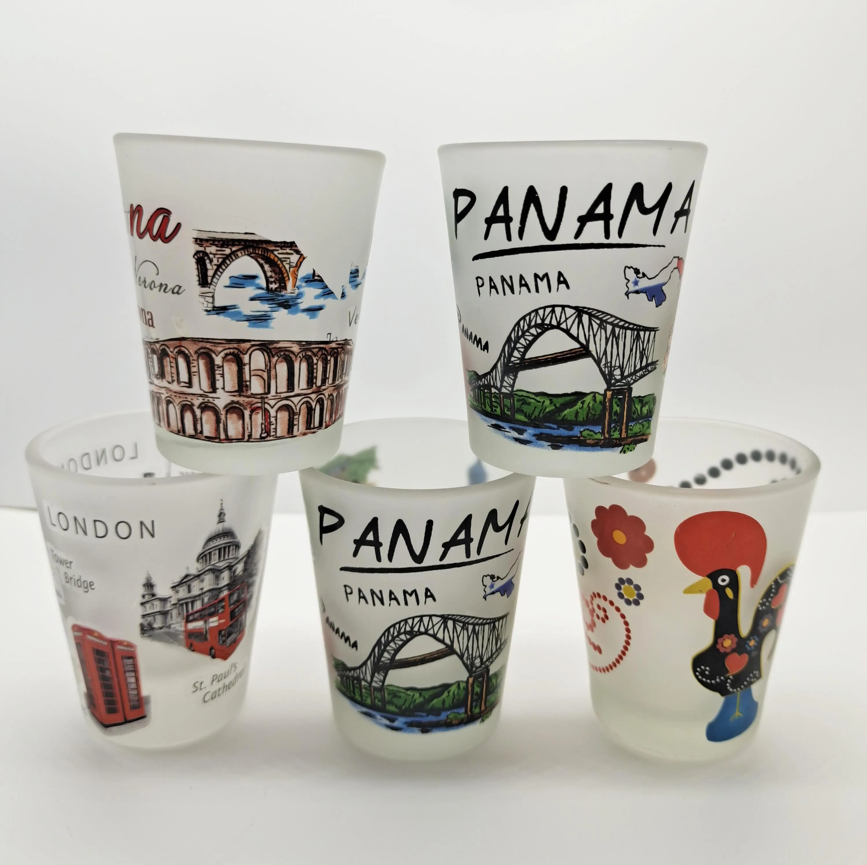 Custom logo  souvenir  gift  high quality glass shot glasses  cup shot glass