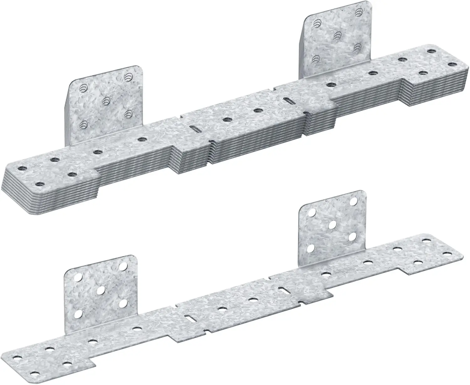 Galvanized 18-Gauge Adjustable Stringer Connector Interchangeable Concealed Stringer Hanger