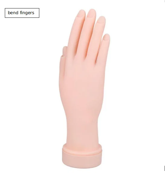 NAT008 1Pc Practice Soft Plastic Model Hand Flexible False Hands Flectional Bendable Mannequin Model Training Nail Tool
