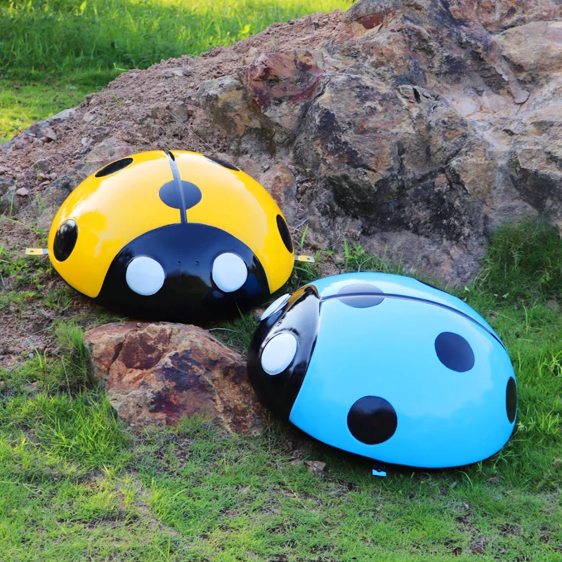 Miraculous Ladybug Decoration Theme Park Decoration Fiberglass Ladybug Sculptures Waterproof Dinosaur Sculptures Dino Ornament