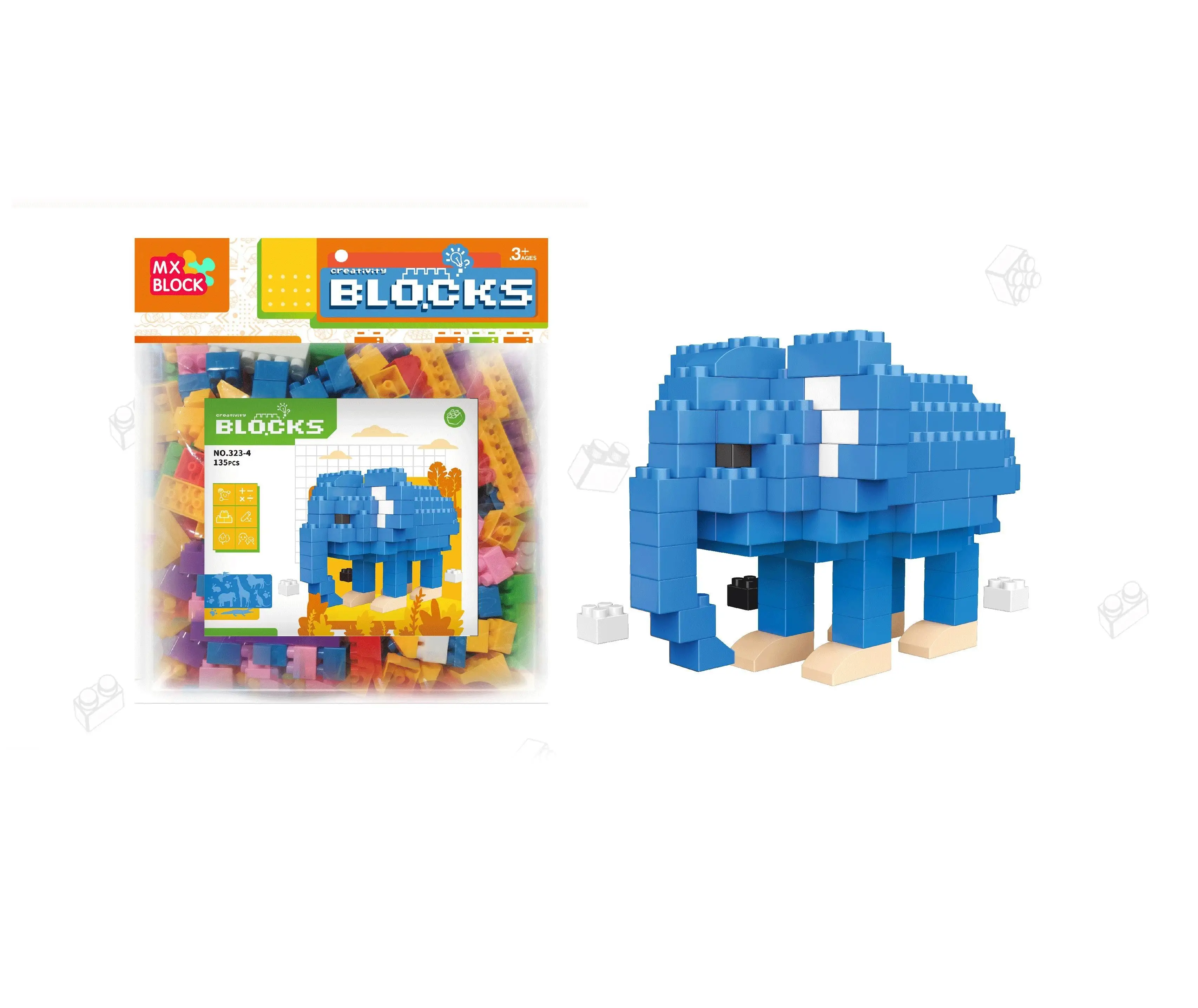 112pcs simple pack kids blocks small MOQ toy