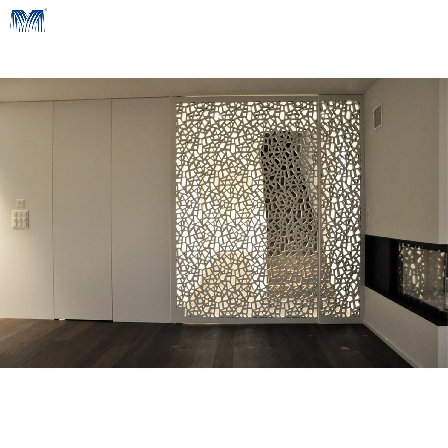 Laser cut wall panel hanging decorative fence privacy garden divider free standing outdoor privacy room divider folding screen
