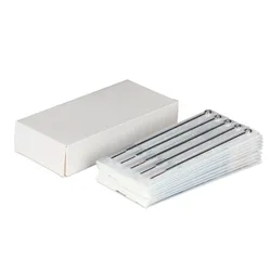 Wholesale 50pcs 0.35MM Stainless Steel Flat Tattoo Needles 5F 7F 9F 11F 13F 15F Disposable Tattoo Needle for Coil Tattoo Gun